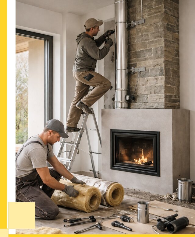 Монтаж дымоходов для каминов в Пензе от 15398 р. ЭриданПнз