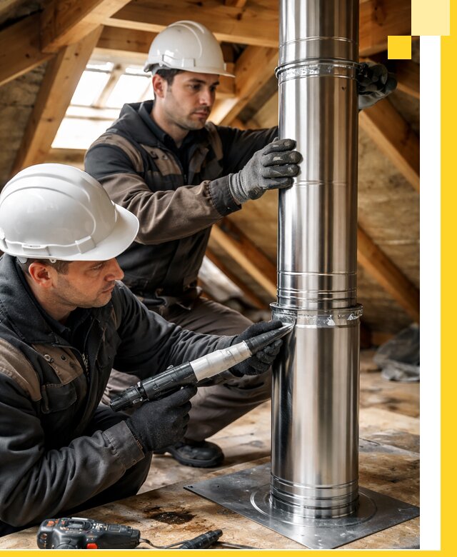 Монтаж дымоходов для каминов в Пензе с гарантией качества
