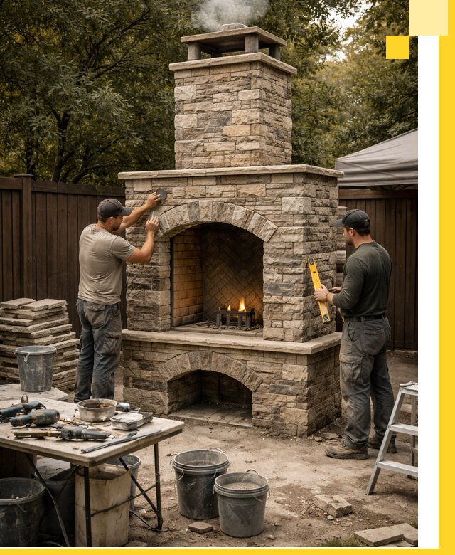 Проектирование и установка уличных каминов в Пензе