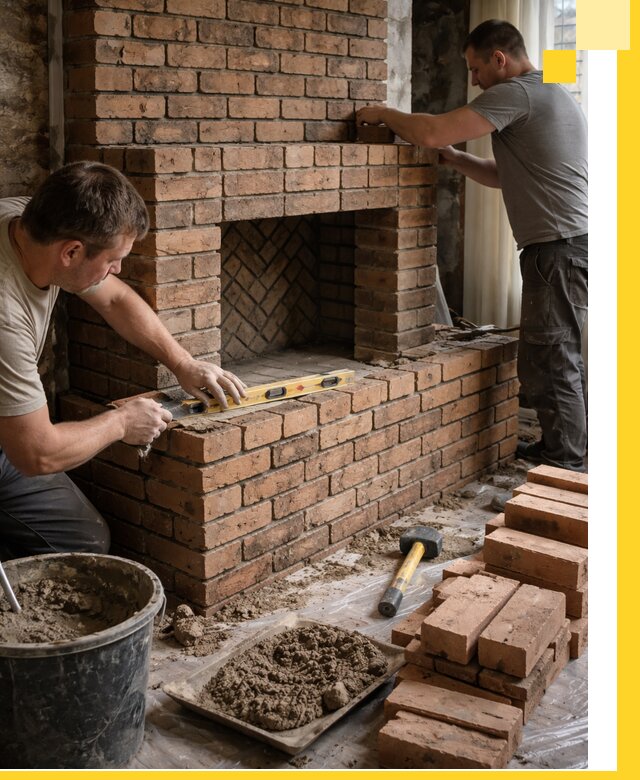 Изготовление и установка кирпичных каминов в Пензе