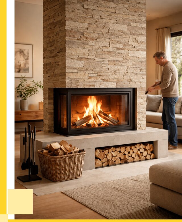 Дровяной камин под ключ в Пензе от 205300 р. | ЭриданПнз