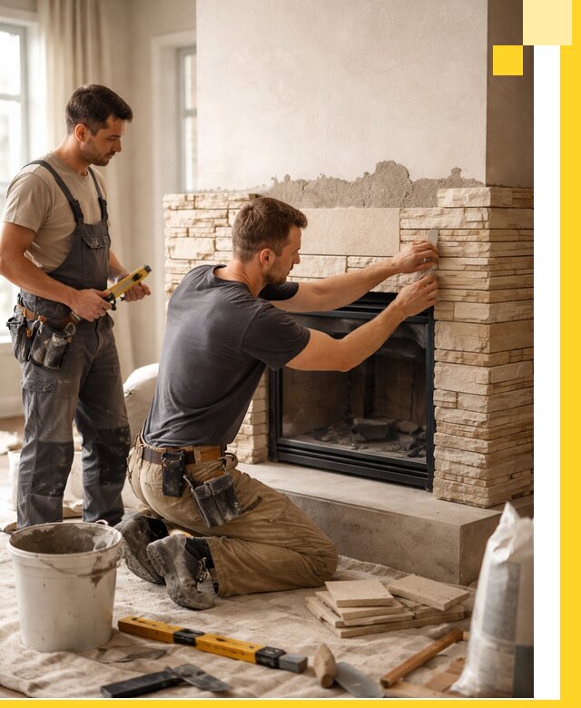 Установка и монтаж каминов для загородного дома в Пензе