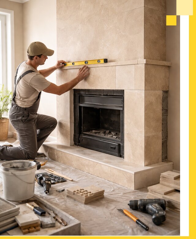 Установка и монтаж каминов в частном доме под ключ в Пензе