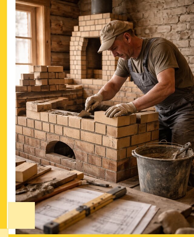 Кладка печей из кирпича в Пензе цены от 30795 р. - ЭриданПнз