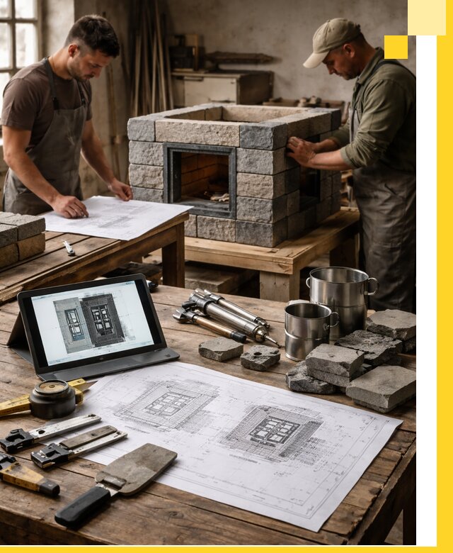 Разработка проектов печей с согласованием и монтажом в Пензе