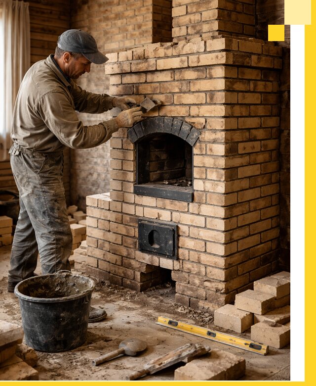 Кирпичные печи под ключ в Пензе: проектирование и кладка