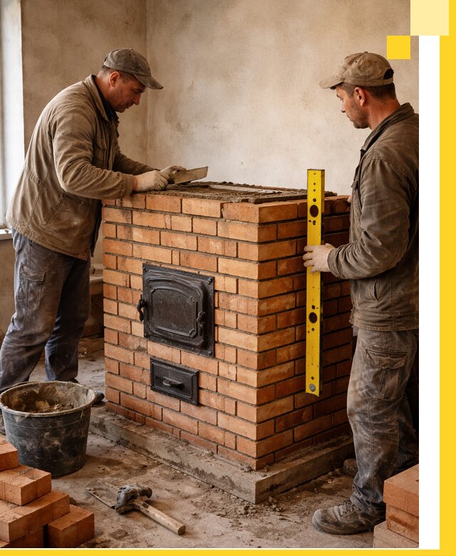 Отопительные печи под ключ в Пензе, установка и сборка