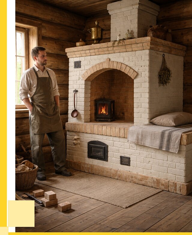 Русские печи с лежанкой под ключ в Пензе от 153975 р. ЭриданПнз