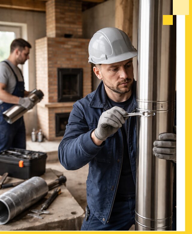 Профессиональный монтаж дымоходов для печей в Пензе