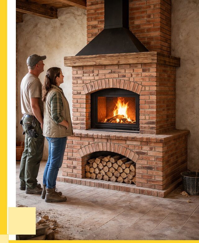 Печи камины из кирпича в Пензе от 123180 р. | ЭриданПнз