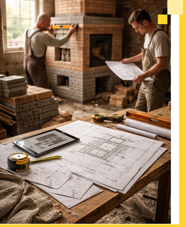 Проекты печей и каминов с индивидуальным дизайном в Пензе