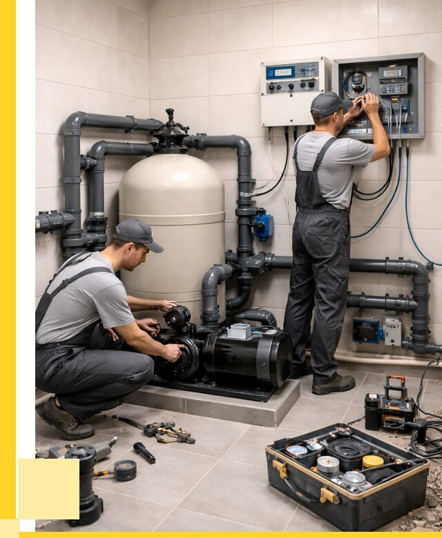 Монтаж оборудования для бассейнов в Пензе от 41060 р. | ЭриданПнз