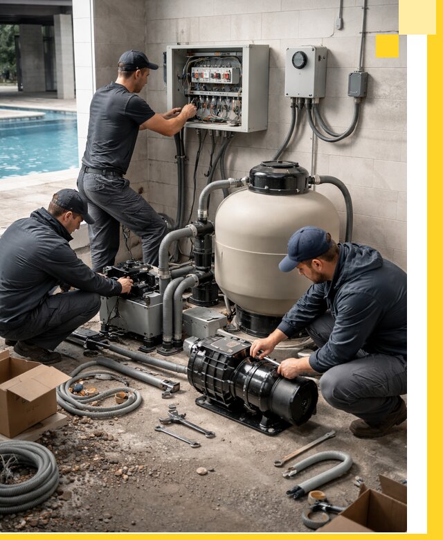 Профессиональный монтаж оборудования для бассейнов в Пензе