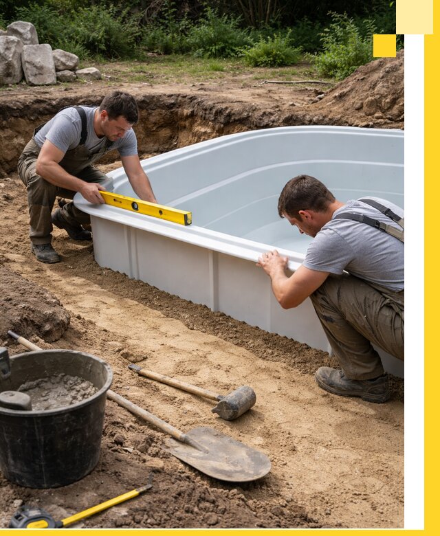 Производство и установка пластиковых бассейнов в Пензе под ключ