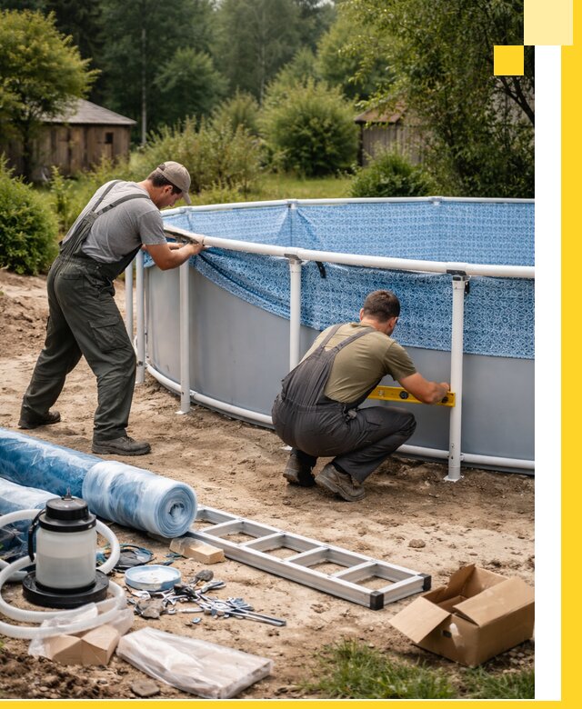 Установка и монтаж каркасных бассейнов в Пензе под ключ