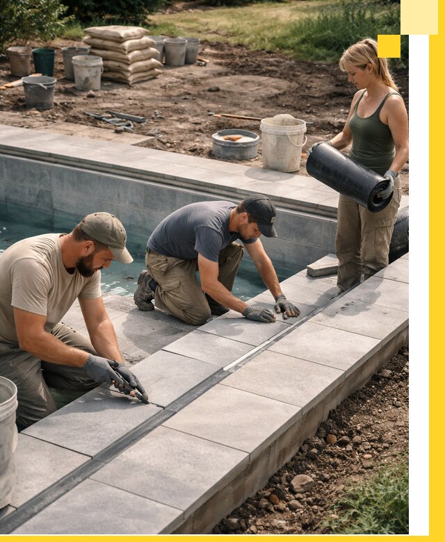 Строительство и монтаж уличных бассейнов под ключ в Пензе