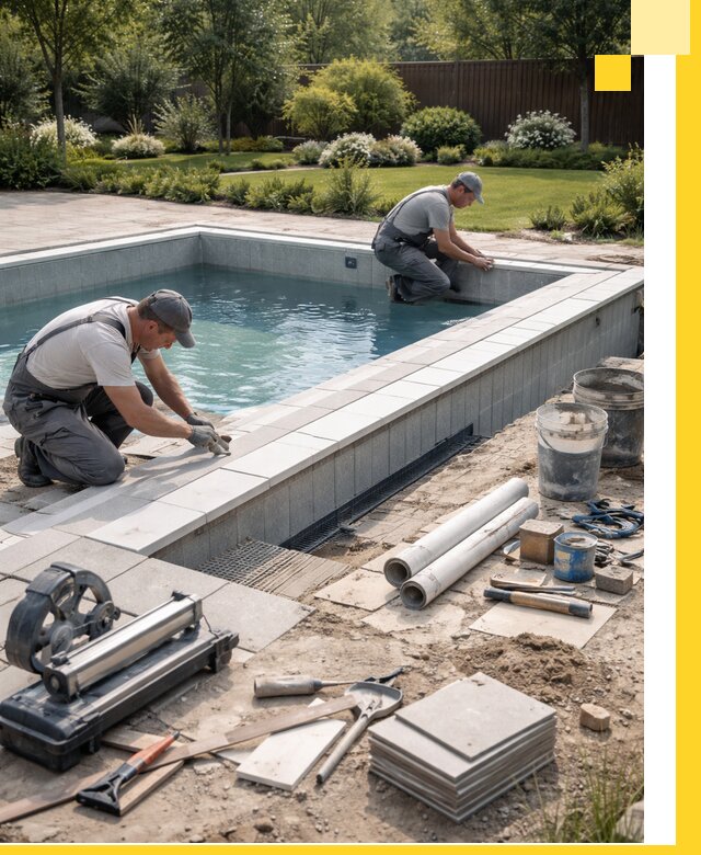 Строительство открытых бассейнов под ключ в Пензе профессионально