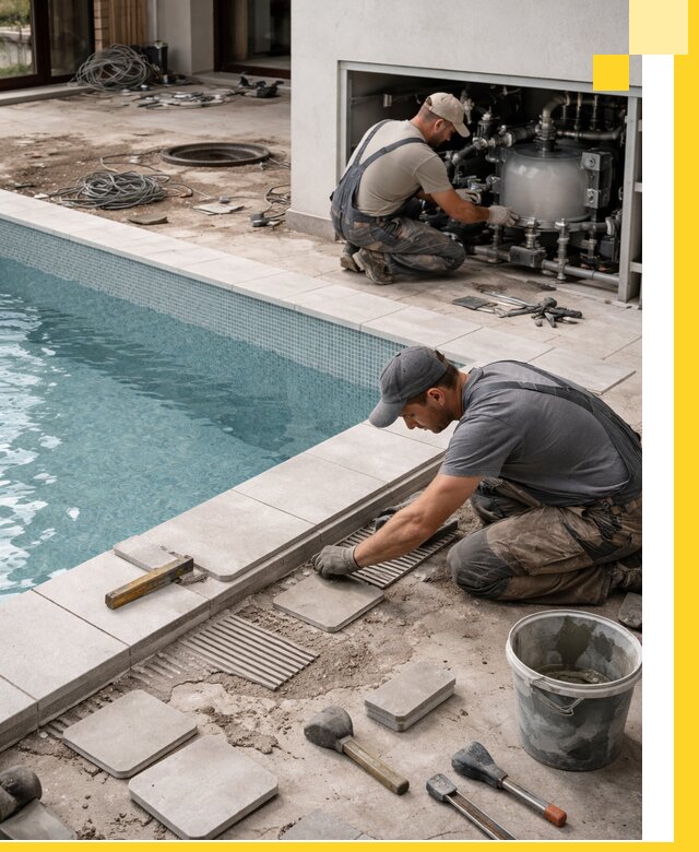 Строительство и монтаж бассейнов в коттедже в Пензе