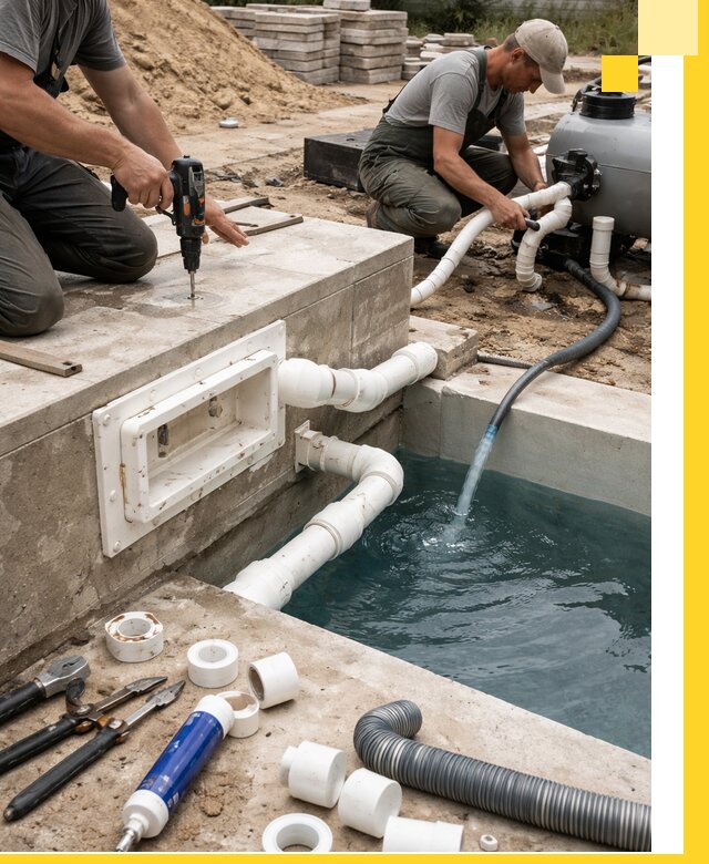 Строительство скиммерных бассейнов под ключ в Пензе