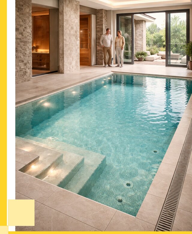 Бассейн во дворе в Пензе: проект, отделка от 1231800 р. | ЭриданПнз