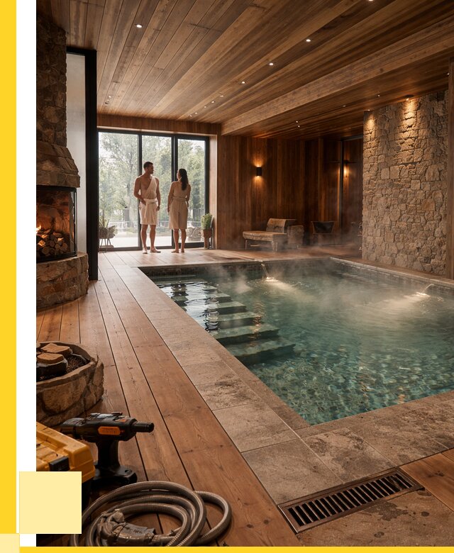 Проекты бань с бассейном под ключ в Пензе от 76988 р., ЭриданПнз