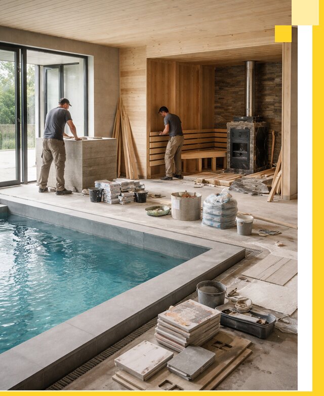 Проектирование и строительство бань с бассейном в Пензе