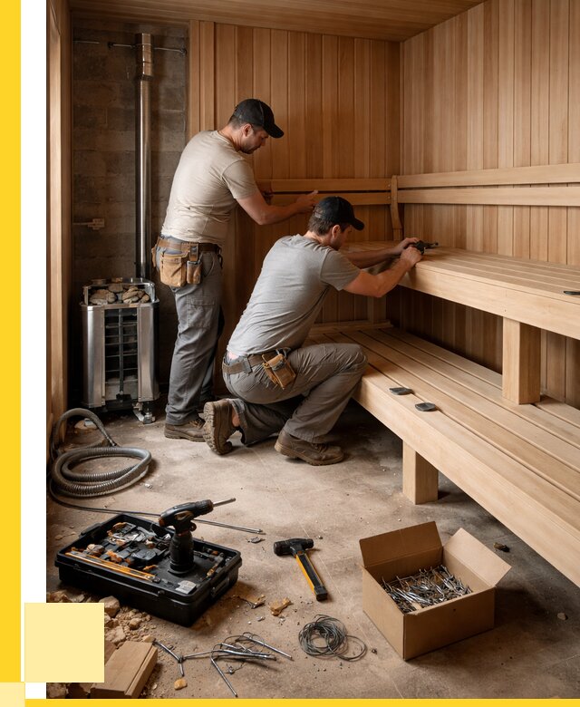 Монтаж саун под ключ в Пензе от 123180 р. | ЭриданПнз