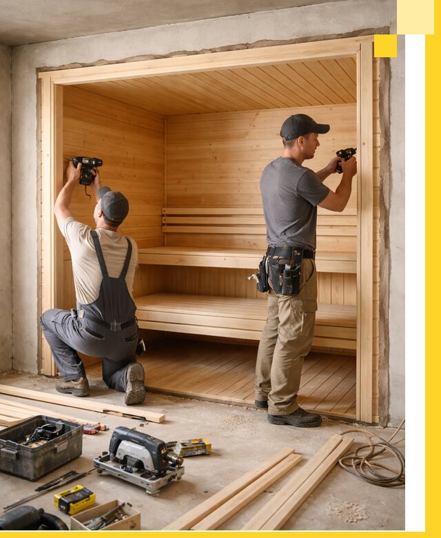 Монтаж саун под ключ в Пензе — проектирование и установка