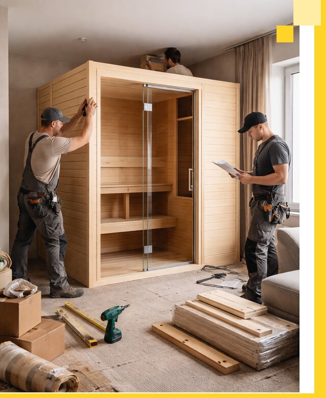 Установка и благоустройство саун в квартире в Пензе