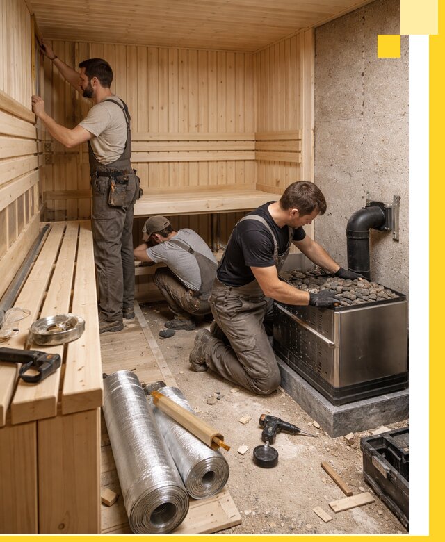 Индивидуальные сауны на заказ в Пензе под ключ, проект и монтаж