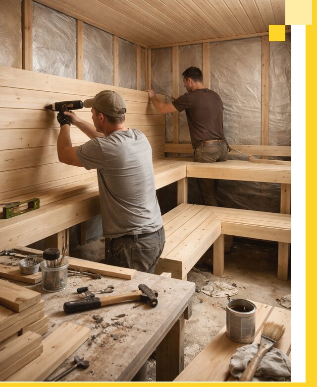 Профессиональная отделка бань и саун под ключ в Пензе