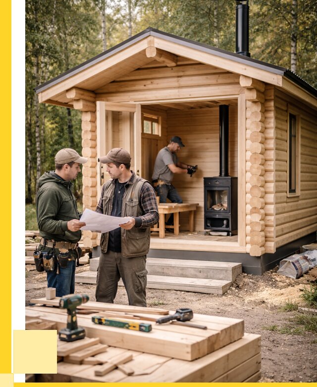 Монтаж бань под ключ в Пензе — от 205300 р. | ЭриданПнз