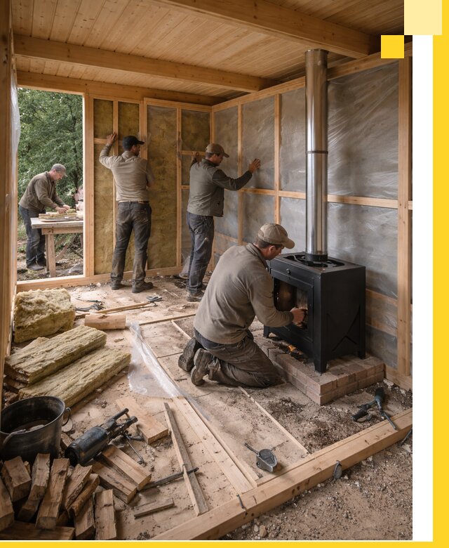 Профессиональный монтаж бань под ключ в Пензе для дома