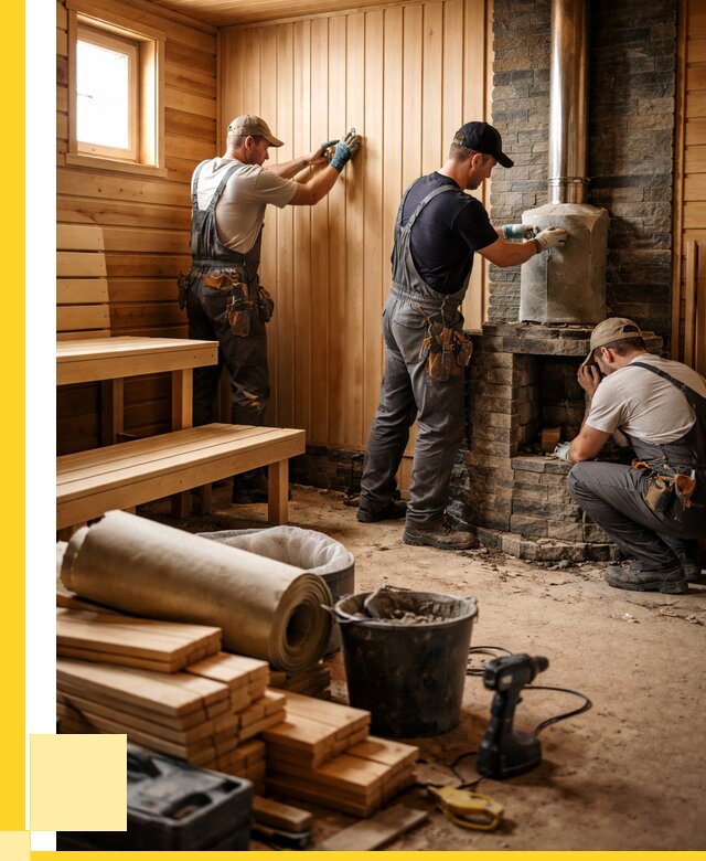 Ремонт бань под ключ в Пензе от 46193 р. | ЭриданПнз