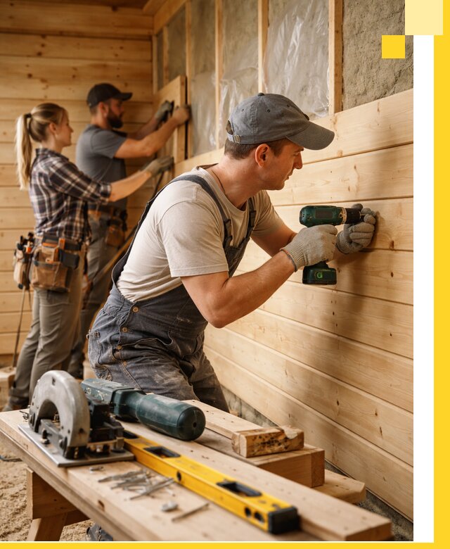 Обшивка бань под ключ в Пензе: отделка стен и потолков