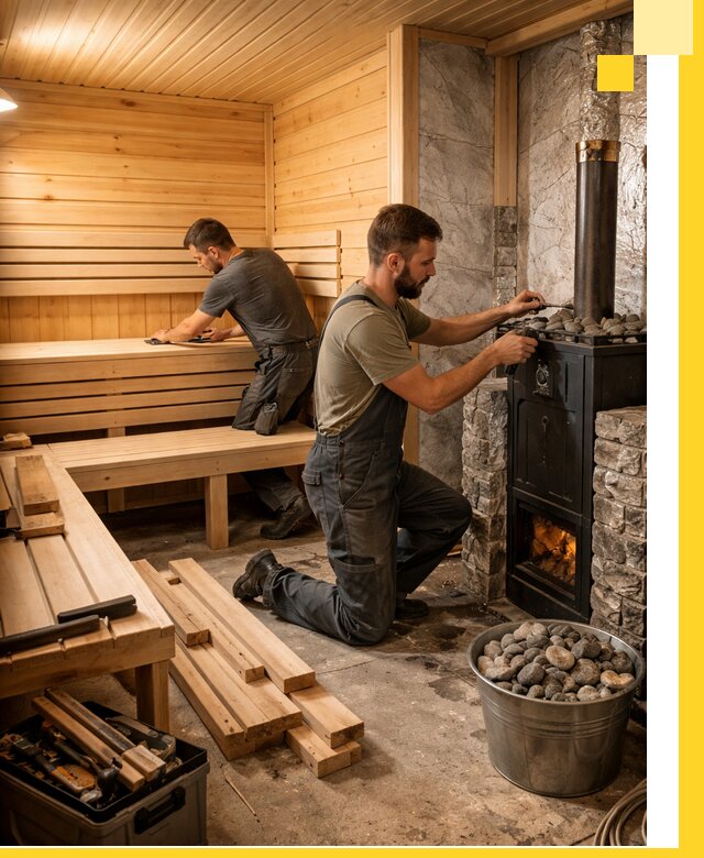 Дизайн и строительство интерьеров бань под ключ в Пензе