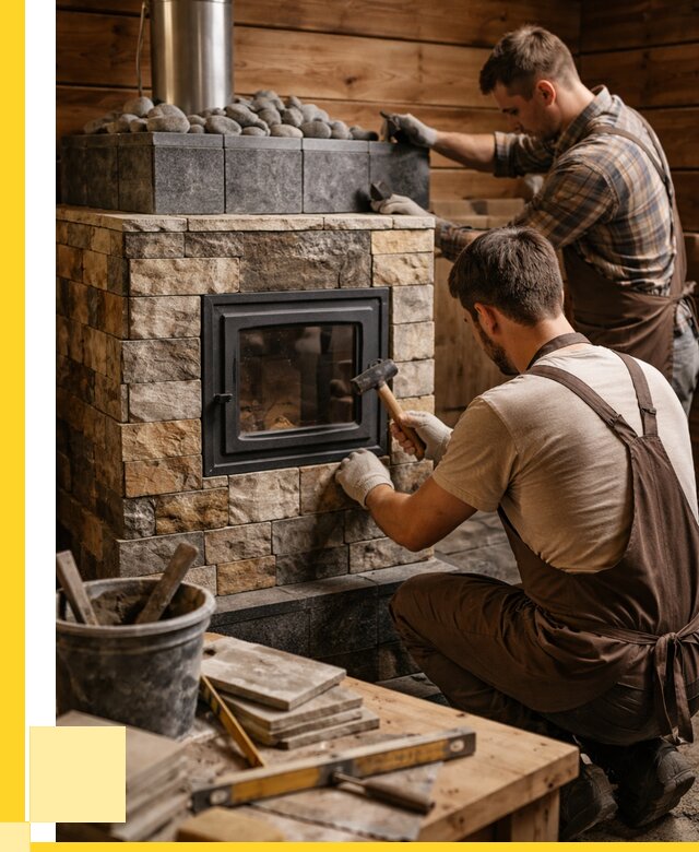 Облицовка банной печи в Пензе от 15398 р. | ЭриданПнз