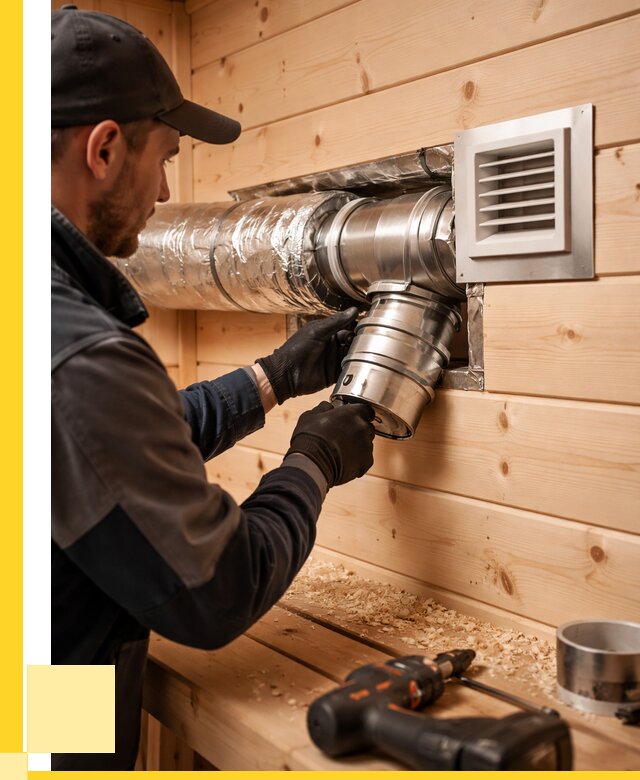 Монтаж вентиляции бани в Пензе от 12318 р. | ЭриданПнз