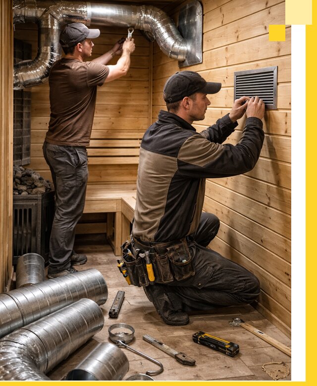 Проектирование и монтаж вентиляции бани в Пензе под ключ