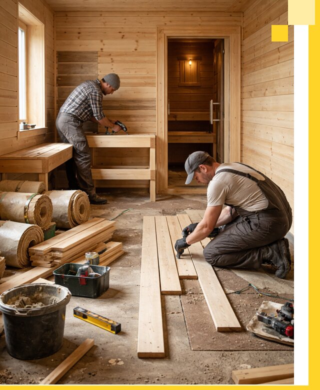 Индивидуальный проект бани с комнатой отдыха под ключ в Пензе