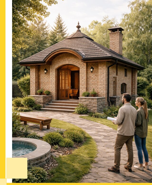 Проект кирпичной бани в Пензе от 30795 р. | ЭриданПнз