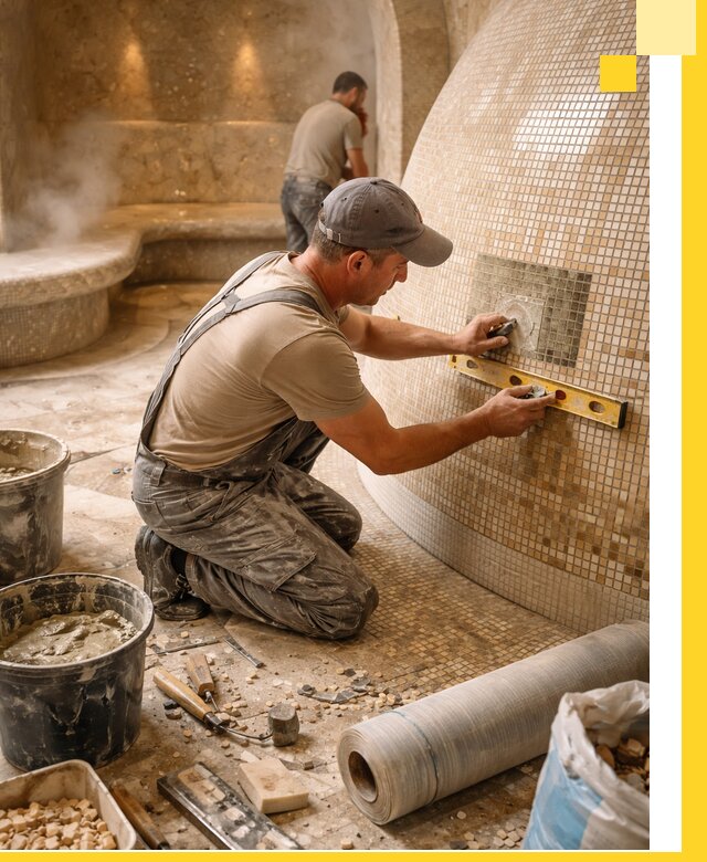 Хамам под ключ в Пензе: проектирование, строительство, отделка