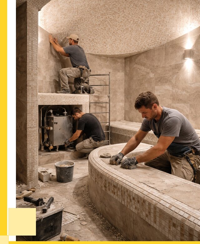 Монтаж хамамов под ключ в Пензе от 256625 р. ЭриданПнз