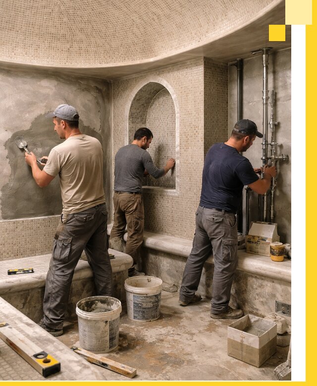 Профессиональный монтаж хамамов под ключ в Пензе с гарантией