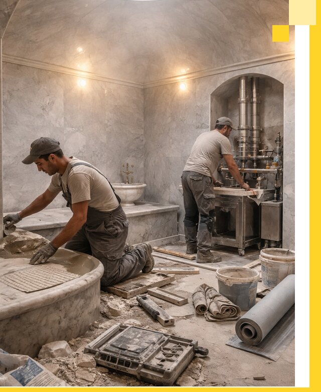 Строительство турецких бань хаммам под ключ в Пензе