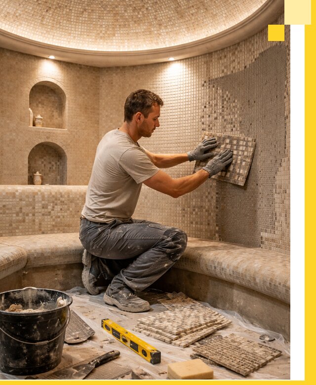 Устройство и монтаж домашнего хамама под ключ в Пензе