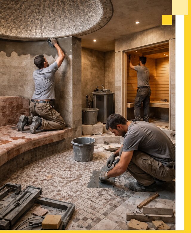 Проект и строительство хамама бани и сауны под ключ в Пензе