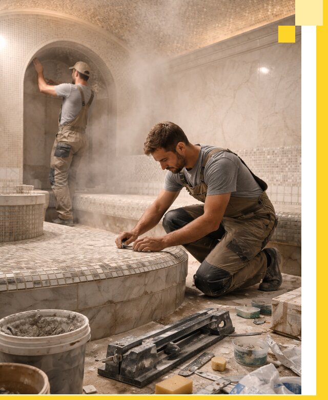 Профессиональный дизайн хамама и SPA под ключ в Пензе