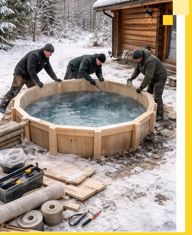 Изготовление и установка ледяных купелей под ключ в Пензе