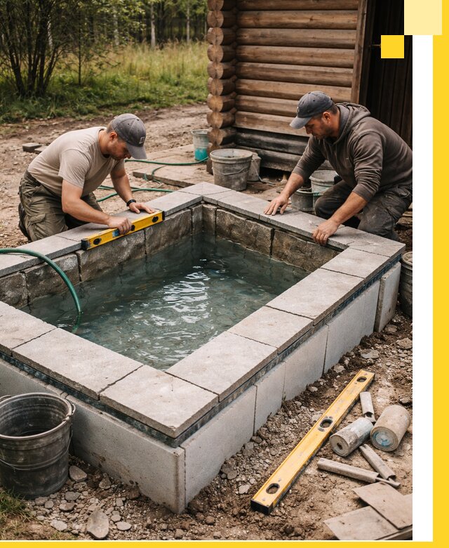 Изготовление и установка холодных купелей под ключ в Пензе